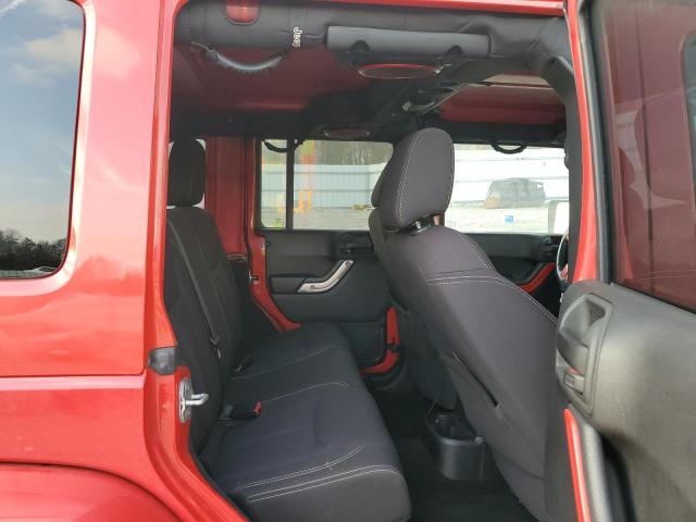 1C4BJWEGXDL674241 - 2013 JEEP WRANGLER U SAHARA RED photo 11