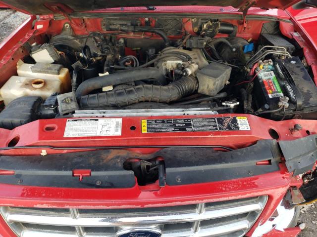 1FTYR10UX1TA09449 - 2001 FORD RANGER RED photo 11