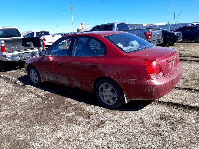 KMHDN46D25U056246 - 2005 HYUNDAI ELANTRA GLS RED photo 2