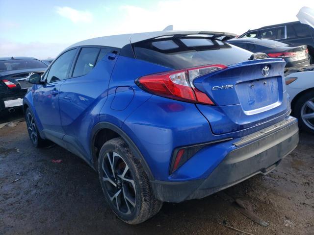 NMTKHMBX2JR031637 - 2018 TOYOTA C-HR XLE BLUE photo 2