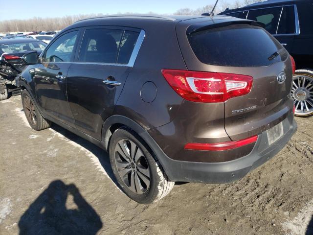 KNDPCCA20B7087531 - 2011 KIA SPORTAGE EX BROWN photo 2