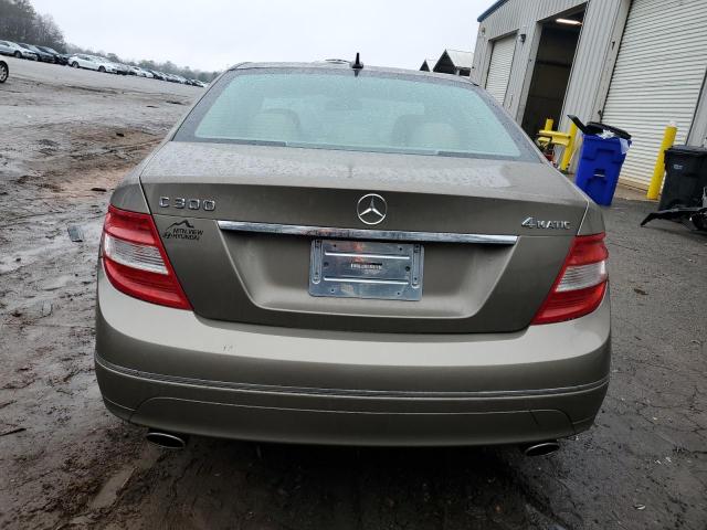 WDDGF81X29F254753 - 2009 MERCEDES-BENZ C 300 4MATIC GOLD photo 6