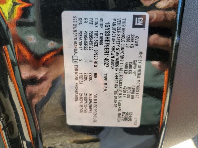 1GYS3HEF9ER114927 - 2014 CADILLAC ESCALADE ESV LUXURY BLACK photo 13