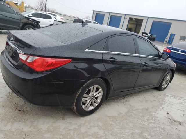 5NPEB4ACXCH496240 - 2012 HYUNDAI SONATA GLS BLACK photo 3