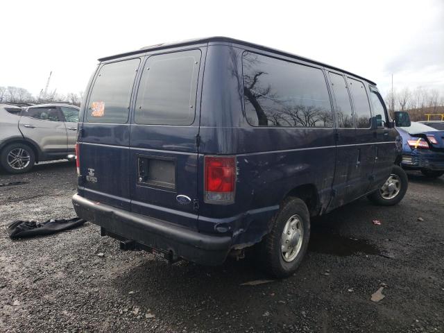 1FMRE11L02HB61164 - 2002 FORD ECONOLINE E150 WAGON BLUE photo 3