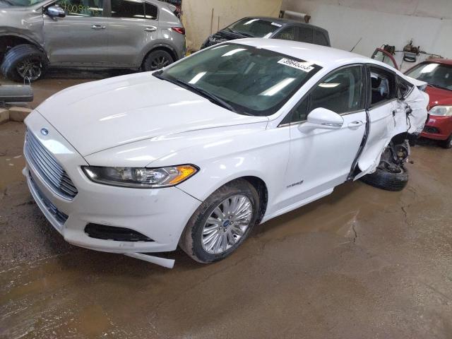 3FA6P0LU5DR245702 - 2013 FORD FUSION SE HYBRID WHITE photo 1