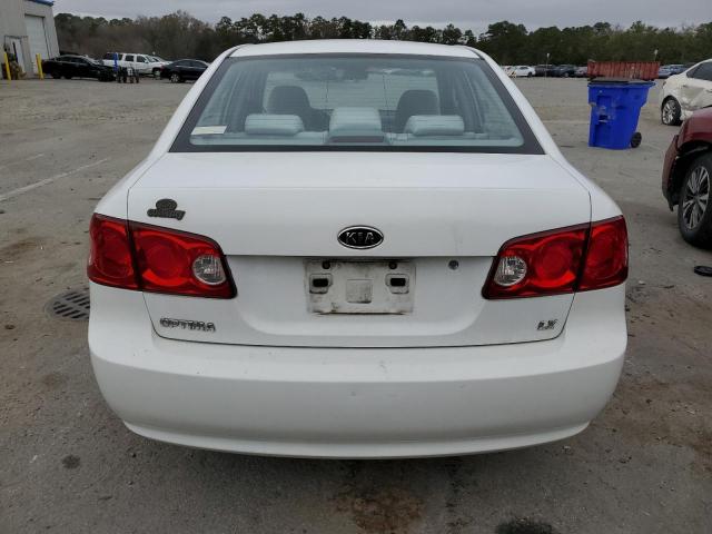 KNAGE123475125977 - 2007 KIA OPTIMA LX WHITE photo 6