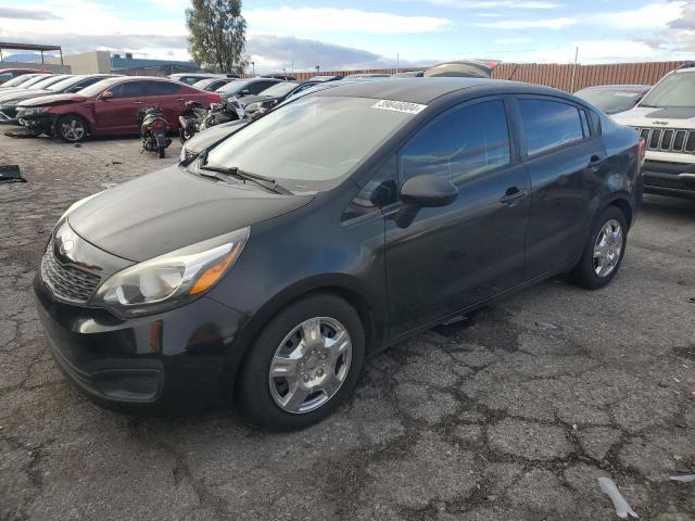 KNADM4A34E6390222 - 2014 KIA RIO LX BLACK photo 1