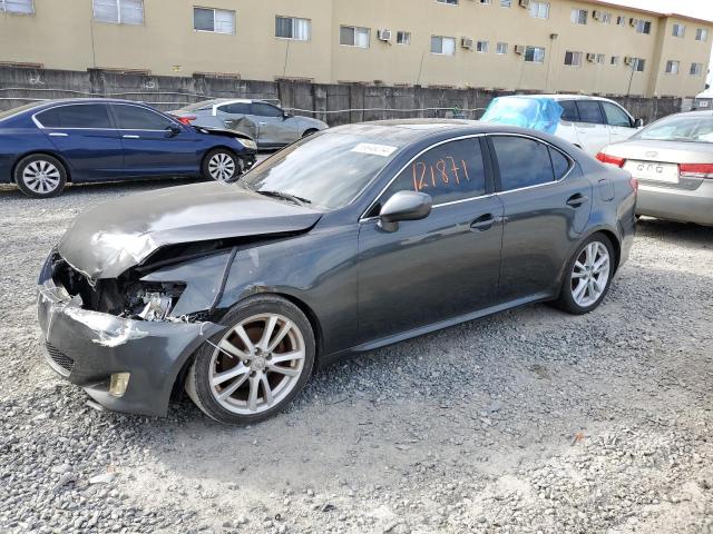 JTHBK262665003812 - 2006 LEXUS IS 250 GRAY photo 1