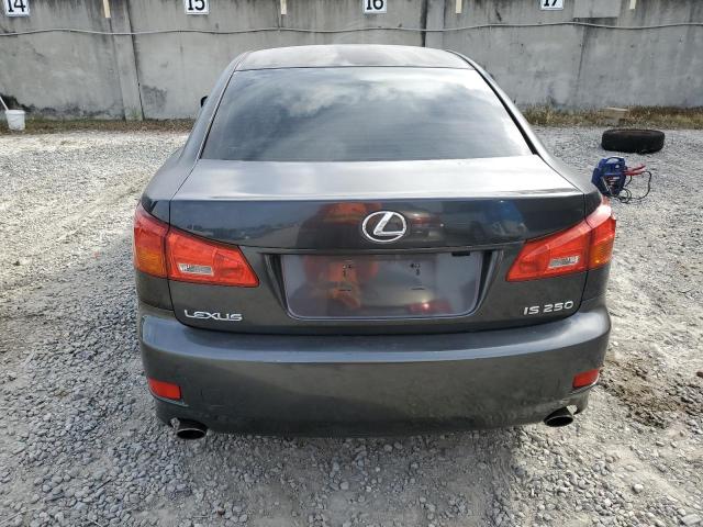 JTHBK262665003812 - 2006 LEXUS IS 250 GRAY photo 6