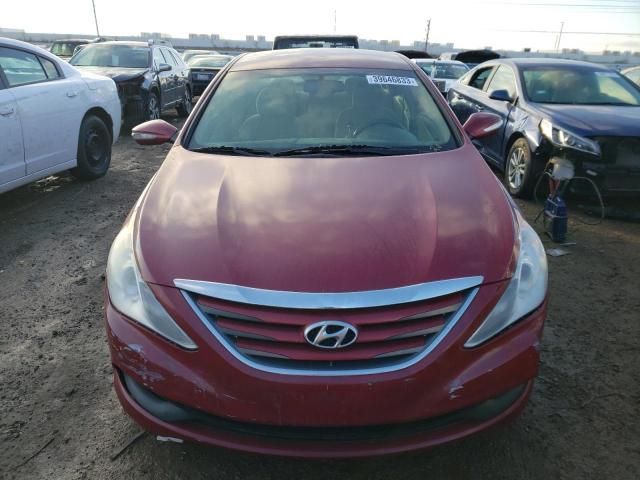 5NPEB4ACXEH860160 - 2014 HYUNDAI SONATA GLS RED photo 5