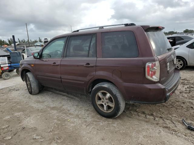 5FNYF28447B021384 - 2007 HONDA PILOT EX BURGUNDY photo 2