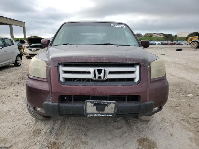 5FNYF28447B021384 - 2007 HONDA PILOT EX BURGUNDY photo 5