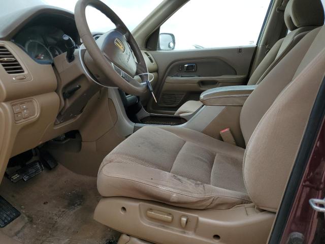 5FNYF28447B021384 - 2007 HONDA PILOT EX BURGUNDY photo 7