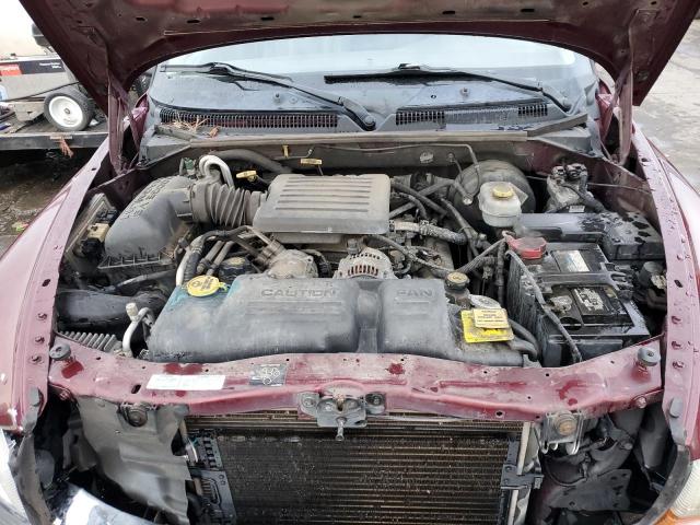 1B7HG2AN11S336301 - 2001 DODGE DAKOTA QUAD BURGUNDY photo 11