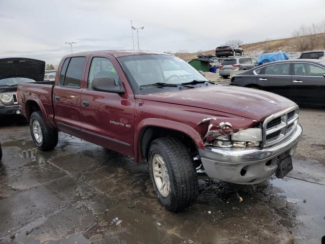 1B7HG2AN11S336301 - 2001 DODGE DAKOTA QUAD BURGUNDY photo 4