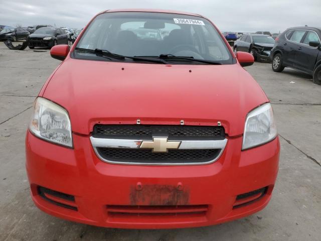 KL1TD56E49B335112 - 2009 CHEVROLET AVEO LS Qırmızı foto 5