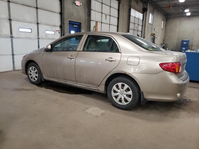1NXBU40E19Z093693 - 2009 TOYOTA COROLLA BASE BEIGE photo 2