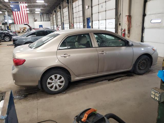 1NXBU40E19Z093693 - 2009 TOYOTA COROLLA BASE BEIGE photo 3