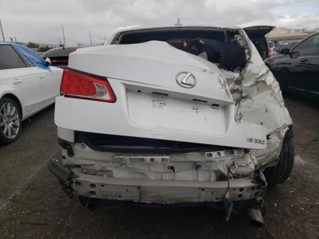 JTHBF5C29B5144913 - 2011 LEXUS IS 250 WHITE photo 6