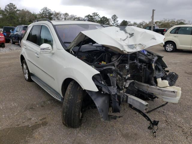 4JGBB8GB6BA735048 - 2011 MERCEDES-BENZ ML 350 4MATIC WHITE photo 1