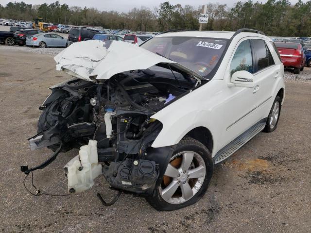4JGBB8GB6BA735048 - 2011 MERCEDES-BENZ ML 350 4MATIC WHITE photo 2