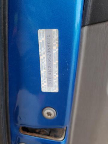 5TEUU42N35Z066071 - 2005 TOYOTA TACOMA ACCESS CAB ლურჯი ფოტო 12