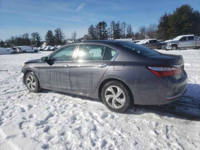 1HGCR2F34HA287009 - 2017 HONDA ACCORD LX GRAY photo 2