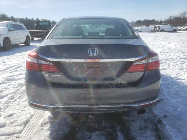 1HGCR2F34HA287009 - 2017 HONDA ACCORD LX GRAY photo 6