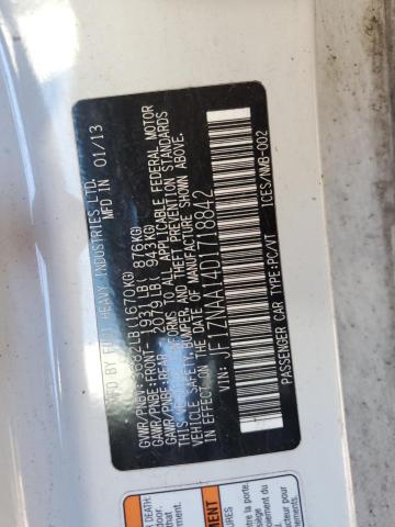 JF1ZNAA14D1718842 - 2013 TOYOTA SCION FR-S თეთრი ფოტო 12