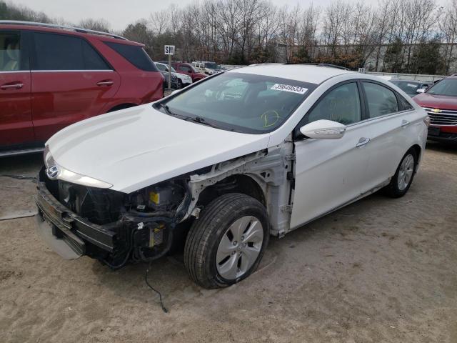 KMHEC4A46DA095732 - 2013 HYUNDAI SONATA HYBRID WHITE photo 1