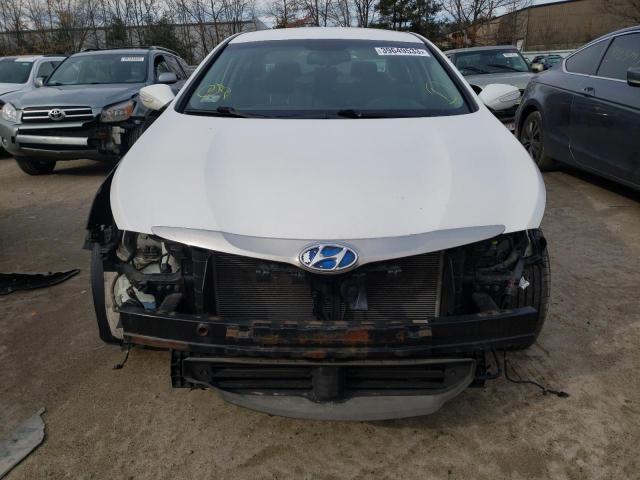 KMHEC4A46DA095732 - 2013 HYUNDAI SONATA HYBRID WHITE photo 5