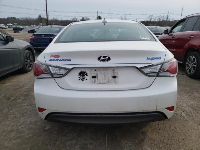 KMHEC4A46DA095732 - 2013 HYUNDAI SONATA HYBRID WHITE photo 6