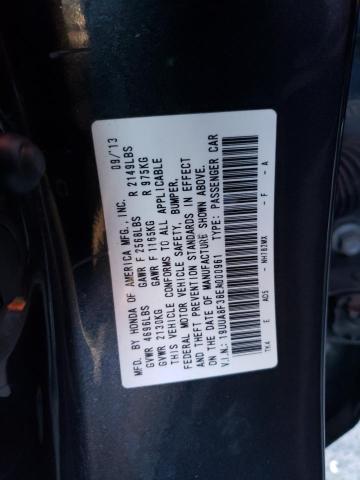 19UUA8F38EA000961 - 2014 ACURA TL SE GRAY photo 12