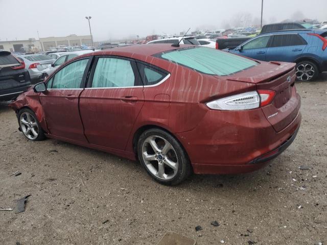 3FA6P0H79ER168725 - 2014 FORD FUSION SE BURGUNDY photo 2