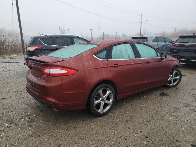 3FA6P0H79ER168725 - 2014 FORD FUSION SE BURGUNDY photo 3