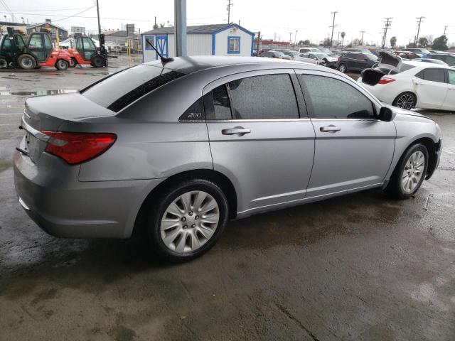 1C3CCBABXEN212791 - 2014 CHRYSLER 200 LX SILVER photo 3