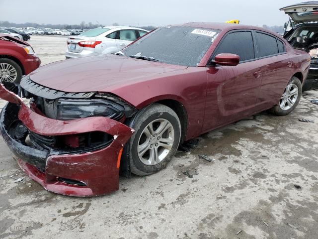 2C3CDXBG0KH554825 - 2019 DODGE CHARGER SXT BURGUNDY photo 1