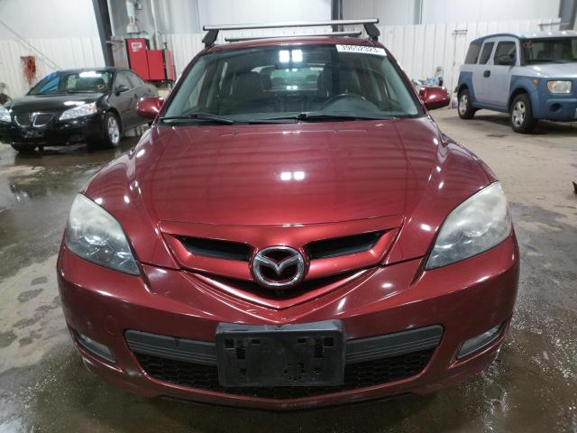 JM1BK343381168469 - 2008 MAZDA 3 HATCHBACK RED photo 5