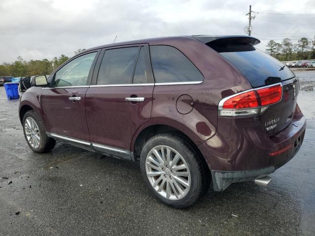 2LMDJ6JKXBBJ12761 - 2011 LINCOLN MKX MAROON photo 2