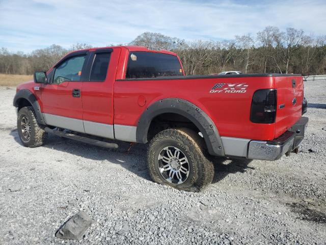 1FTPX14545FA45629 - 2005 FORD F150 RED photo 2