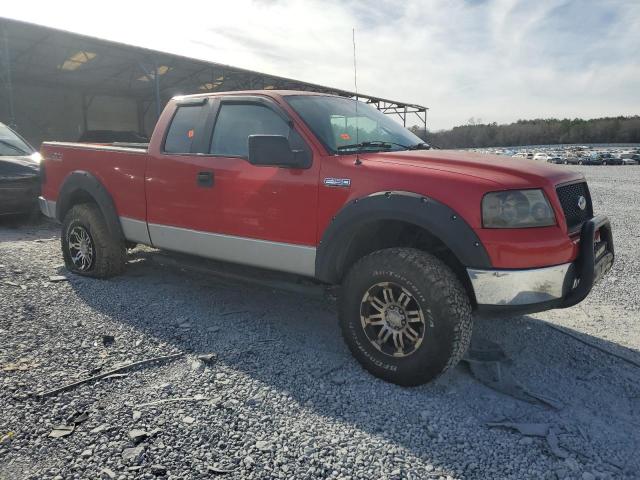 1FTPX14545FA45629 - 2005 FORD F150 RED photo 4