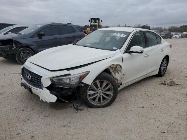 JN1CV7AP0JM241363 - 2018 INFINITI Q50 PURE WHITE photo 1