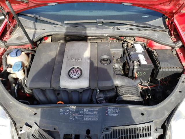 WVWBS71K27W063233 - 2007 VOLKSWAGEN RABBIT RED photo 11