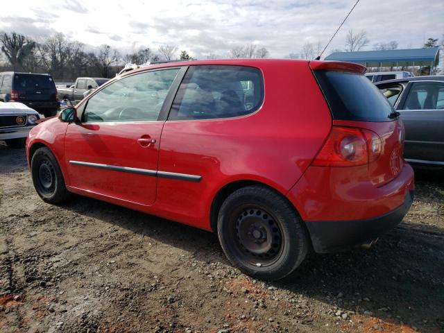 WVWBS71K27W063233 - 2007 VOLKSWAGEN RABBIT RED photo 2