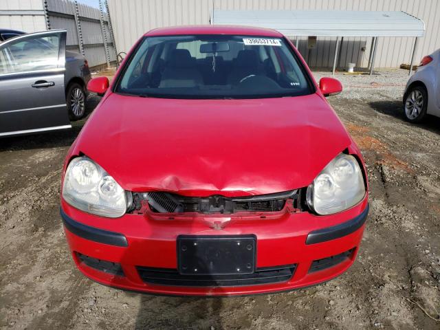 WVWBS71K27W063233 - 2007 VOLKSWAGEN RABBIT RED photo 5