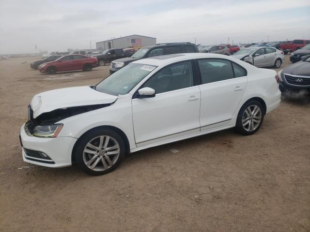 3VWL17AJ4HM415564 - 2017 VOLKSWAGEN JETTA SEL WHITE photo 1