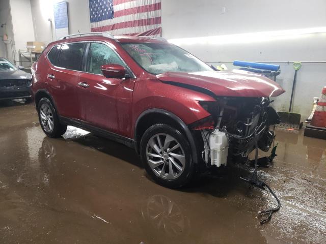 5N1AT2MV0FC806145 - 2015 NISSAN ROGUE S BURGUNDY photo 4