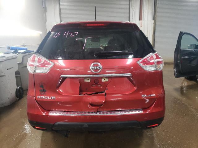 5N1AT2MV0FC806145 - 2015 NISSAN ROGUE S BURGUNDY photo 6