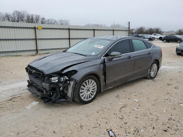 3FA6P0LU8GR234973 - 2016 FORD FUSION SE HYBRID GRAY photo 1